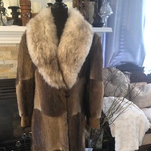 Vintage Penny Lane Mobwife Old Money Fox and Muskrat coat